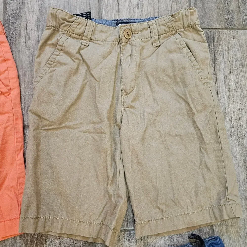 OshKosh B’gosh Uniform Shorts Lot‎ of 4 Boys 8 Adjustable Waist School Basics